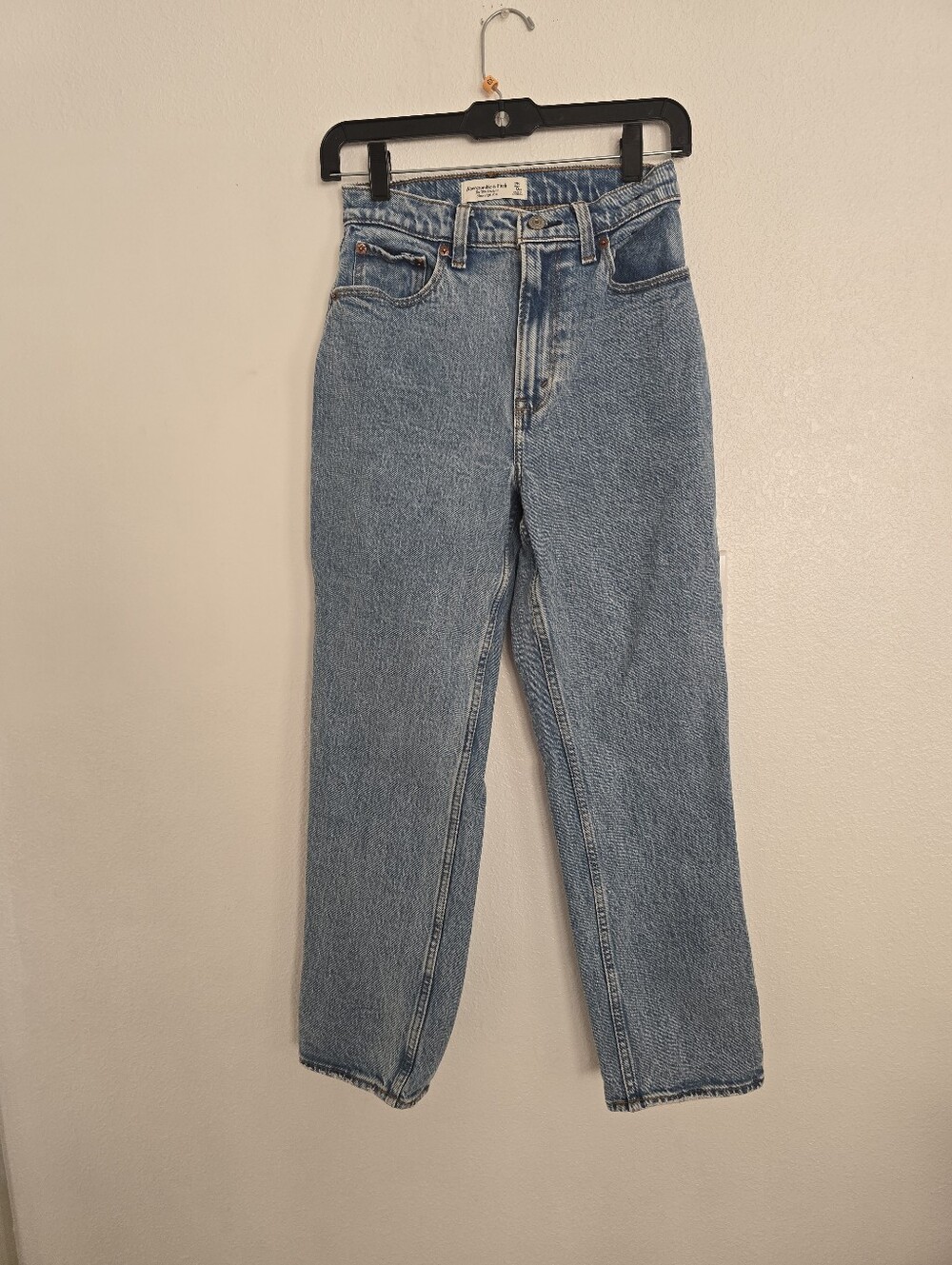 Abercrombie And Fitch The '90s Straight Ultra High Rise Curve Love Size 25